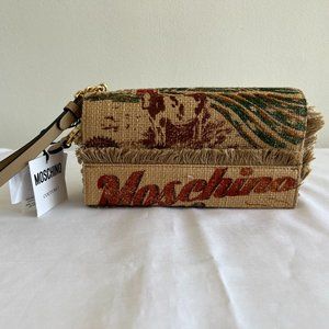 SS21 Moschino Couture Jeremy Scott Moschino Farms Cow Tater Wristlet Handbag